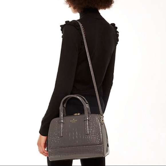 Authentic Kate Spade croc leather satchel/Crosby❤️ - Picture 3 of 8